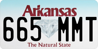 AR license plate 665MMT