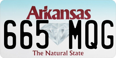 AR license plate 665MQG