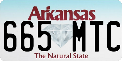 AR license plate 665MTC
