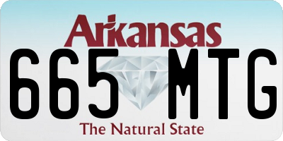 AR license plate 665MTG