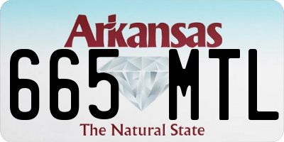 AR license plate 665MTL