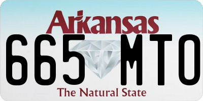 AR license plate 665MTO