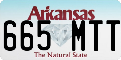 AR license plate 665MTT
