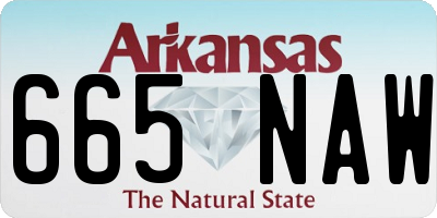 AR license plate 665NAW