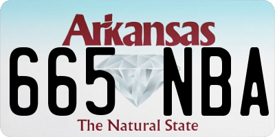 AR license plate 665NBA