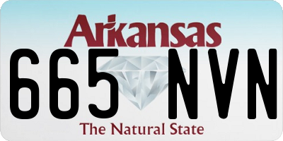 AR license plate 665NVN