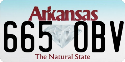 AR license plate 665OBV