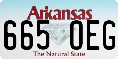 AR license plate 665OEG