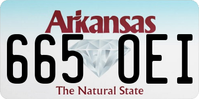 AR license plate 665OEI