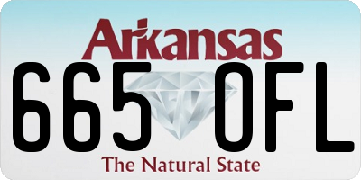 AR license plate 665OFL