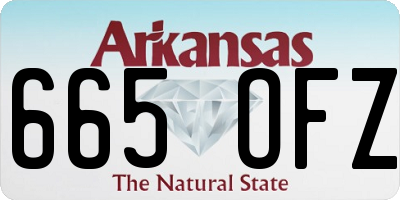 AR license plate 665OFZ