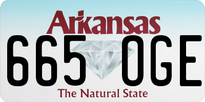 AR license plate 665OGE