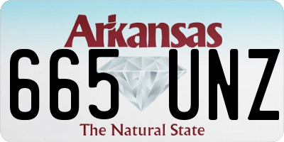 AR license plate 665UNZ