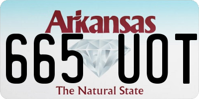 AR license plate 665UOT