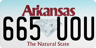 AR license plate 665UOU