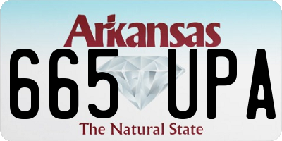 AR license plate 665UPA