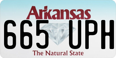 AR license plate 665UPH