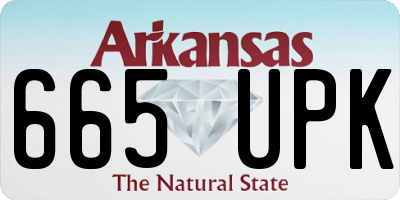 AR license plate 665UPK