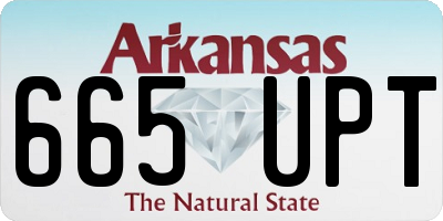 AR license plate 665UPT
