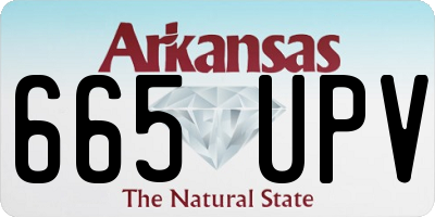 AR license plate 665UPV