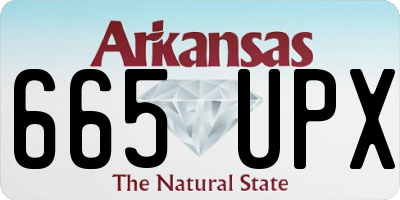 AR license plate 665UPX