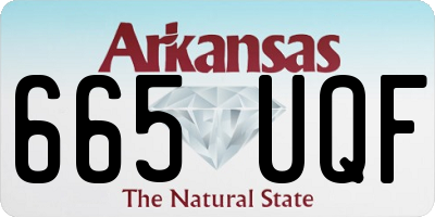 AR license plate 665UQF