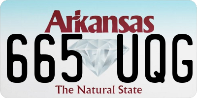 AR license plate 665UQG