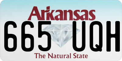 AR license plate 665UQH
