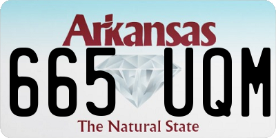 AR license plate 665UQM