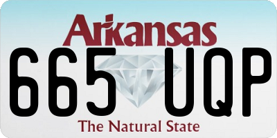 AR license plate 665UQP