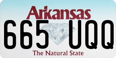 AR license plate 665UQQ