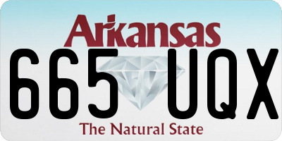 AR license plate 665UQX