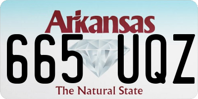 AR license plate 665UQZ