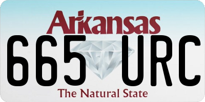 AR license plate 665URC