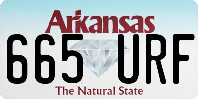 AR license plate 665URF