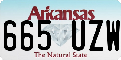 AR license plate 665UZW