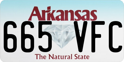 AR license plate 665VFC