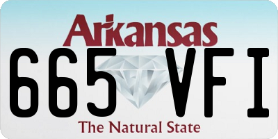 AR license plate 665VFI