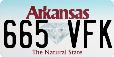 AR license plate 665VFK