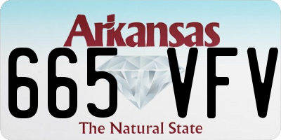 AR license plate 665VFV