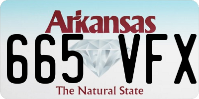 AR license plate 665VFX