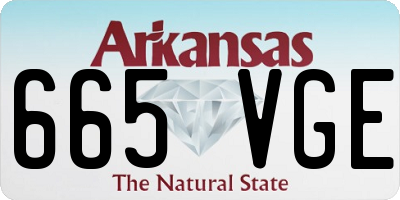 AR license plate 665VGE