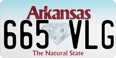 AR license plate 665VLG