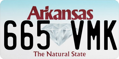 AR license plate 665VMK