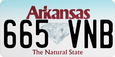 AR license plate 665VNB