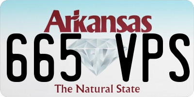 AR license plate 665VPS