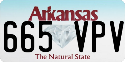 AR license plate 665VPV