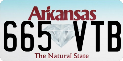 AR license plate 665VTB
