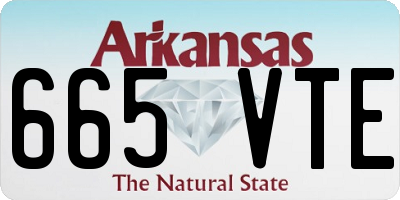 AR license plate 665VTE