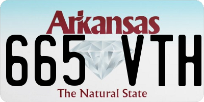 AR license plate 665VTH